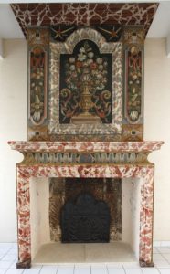 DECOR-PEINT-Luçon-Vendée-demeure-privée.-Cheminée-peinte
