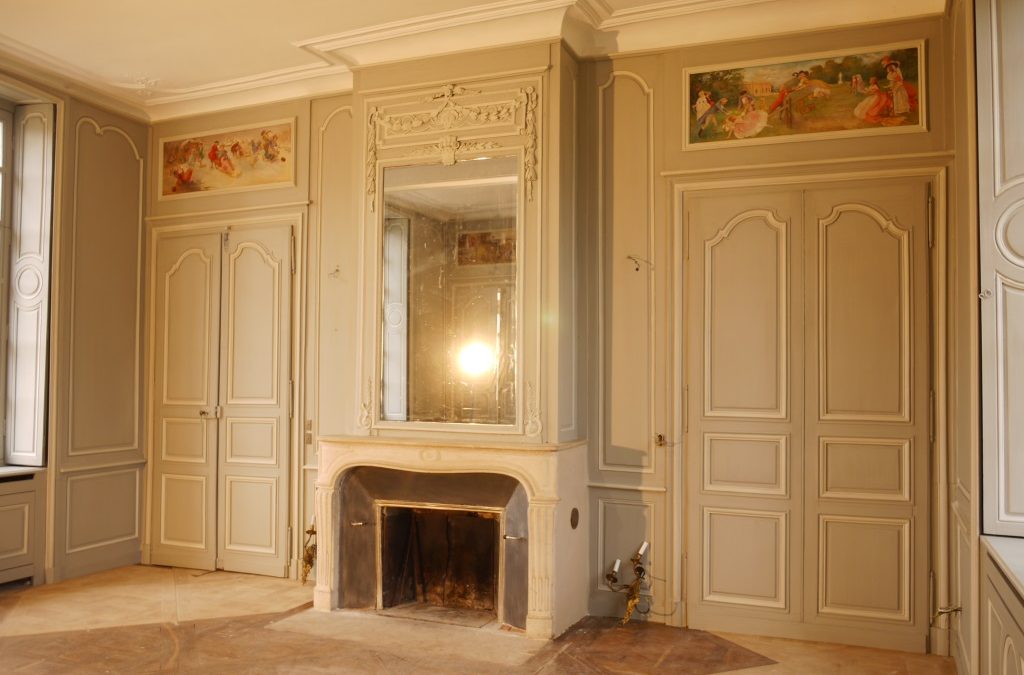 DÉCOR PEINT de PATINES  :  Restitution d’un décor du XVIIIe siècle