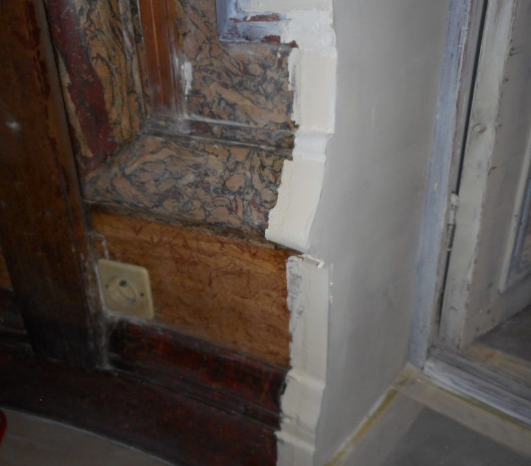 RESTAURATION de stucs marbres