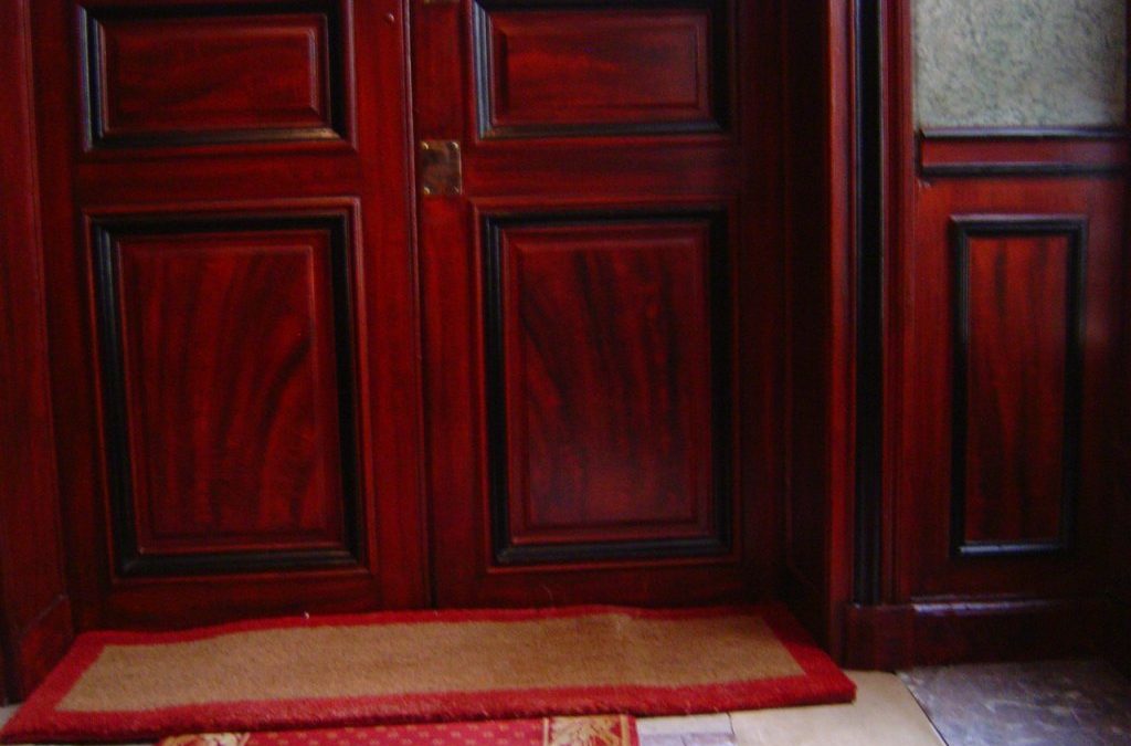 FAUX BOIS : imitation acajou moiré