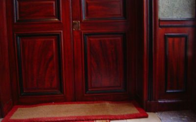 FAUX BOIS : imitation acajou moiré