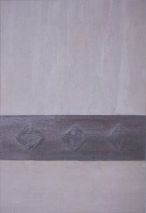 Enduits décoratifs avec frise au pochoir