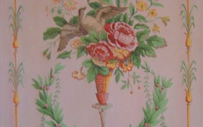 TROMPE L’OEIL inspiré de grotesques imprimées fin XVIIIe siècle