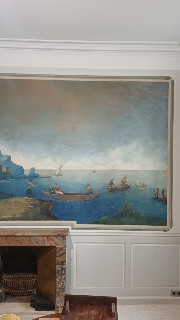 Décor peint de salle à manger provençale